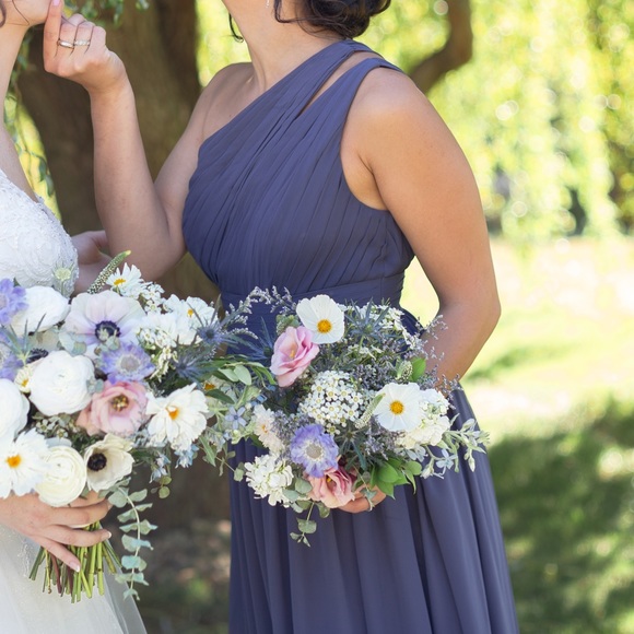 Azazie Molly Dress in Stormy - Picture 4 of 15